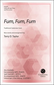 Fum, Fum, Fum SATB choral sheet music cover Thumbnail